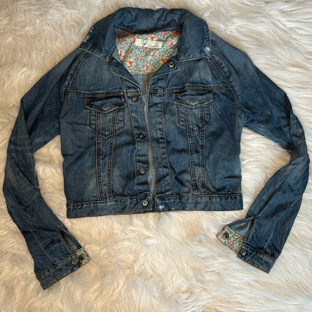 Denim Crop Jacket | Small